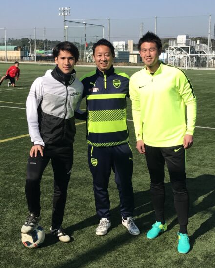 2018.1.4　三幸秀稔さん（元Jリーガー、忠北清州FC選手）、西村陽毅さん（元Jリーガー、大宮アルディージャコーチ）